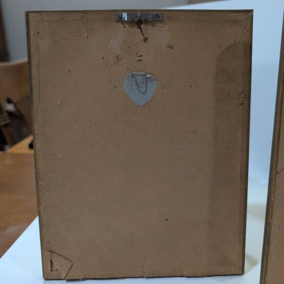 VINTAGE Art Deco Feathercraft Feather Bird Art Framed Set Of 3 - Picture 10 of 10